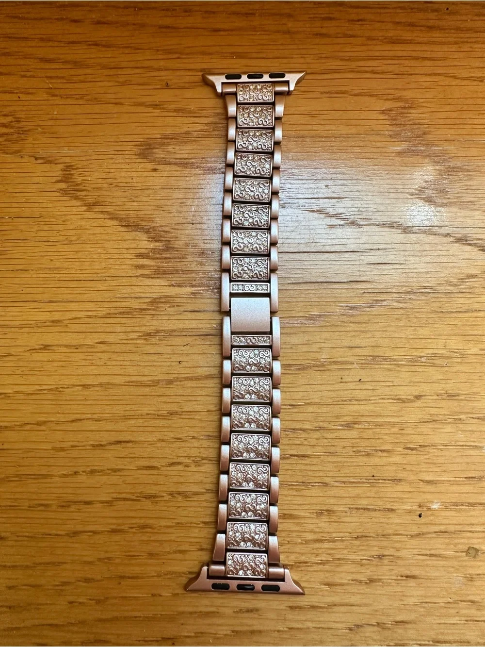 Rose Gold Detailed Link Bracelet Apple Watch Band